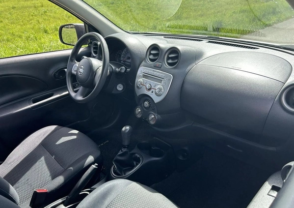 Nissan Micra cena 15999 przebieg: 58000, rok produkcji 2011 z Górzno małe 46